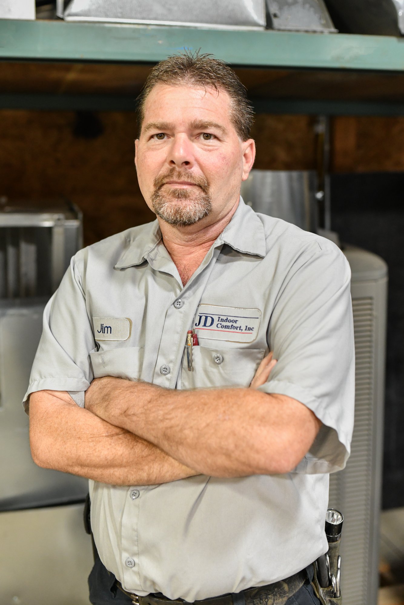 Jim Rook, JD Indoor Comfort HVAC technician