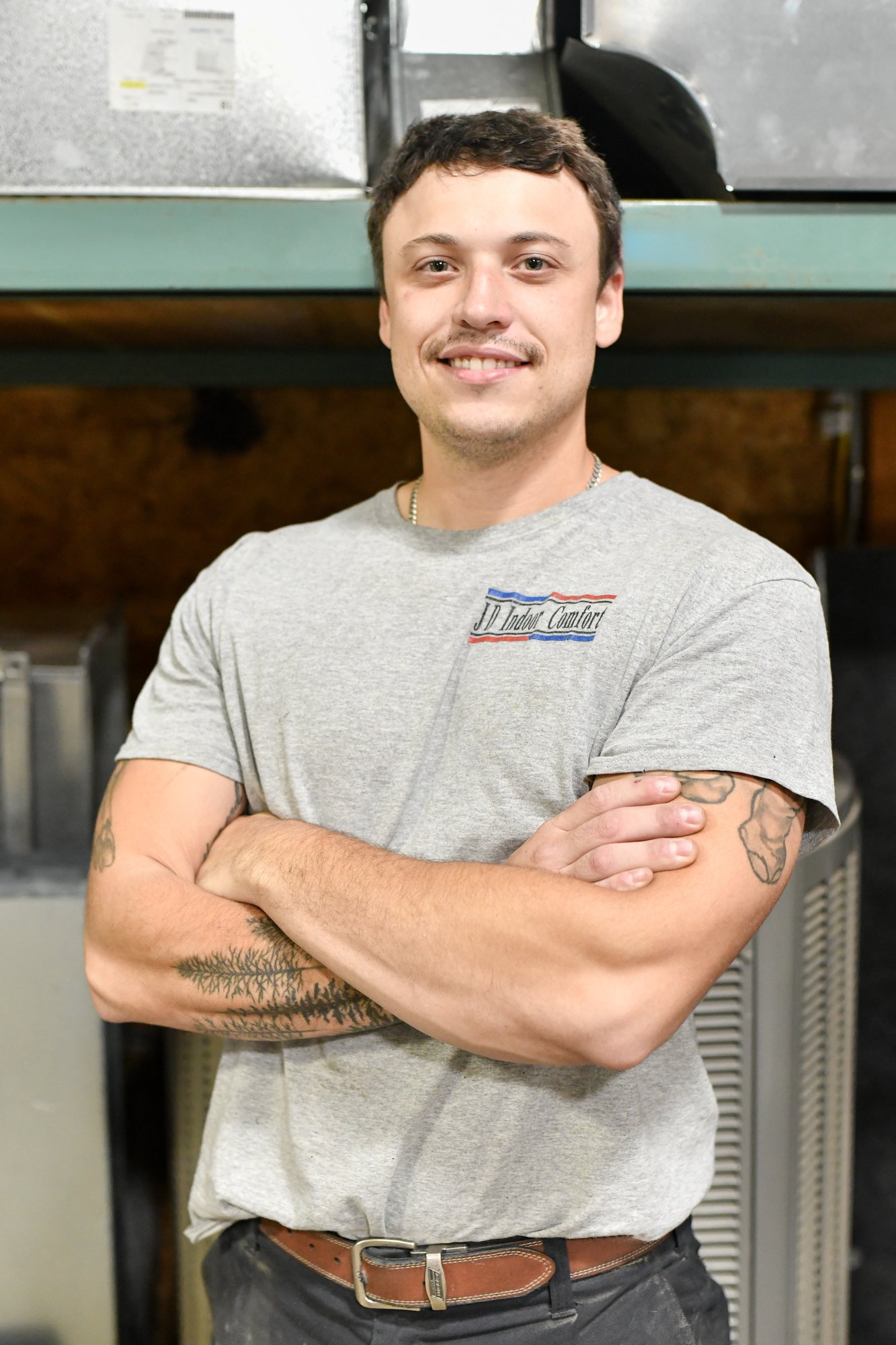 Ryan Sustersic, JD Indoor Comfort HVAC installer
