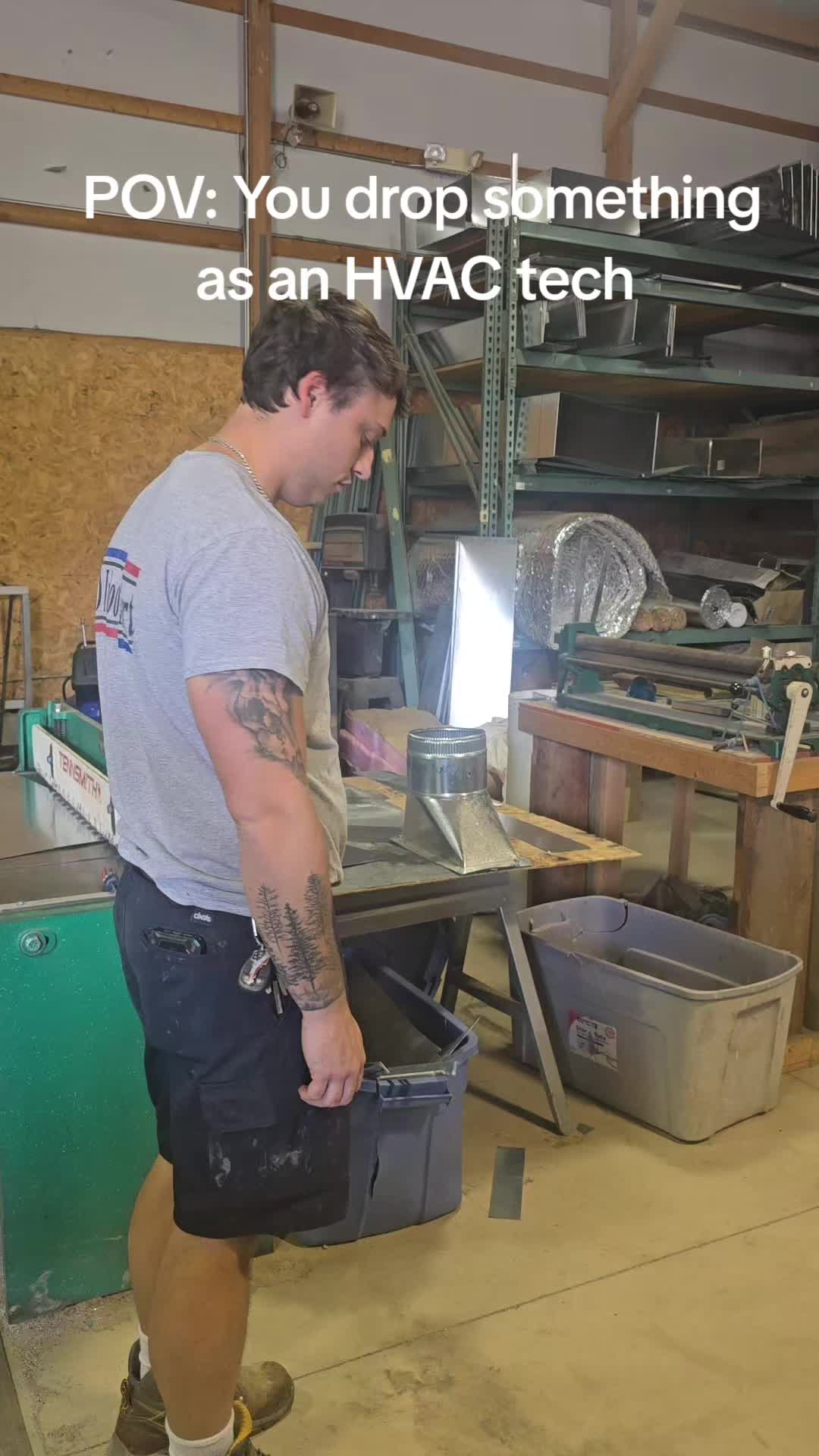 Still from the JD Indoor Comfort work tools video