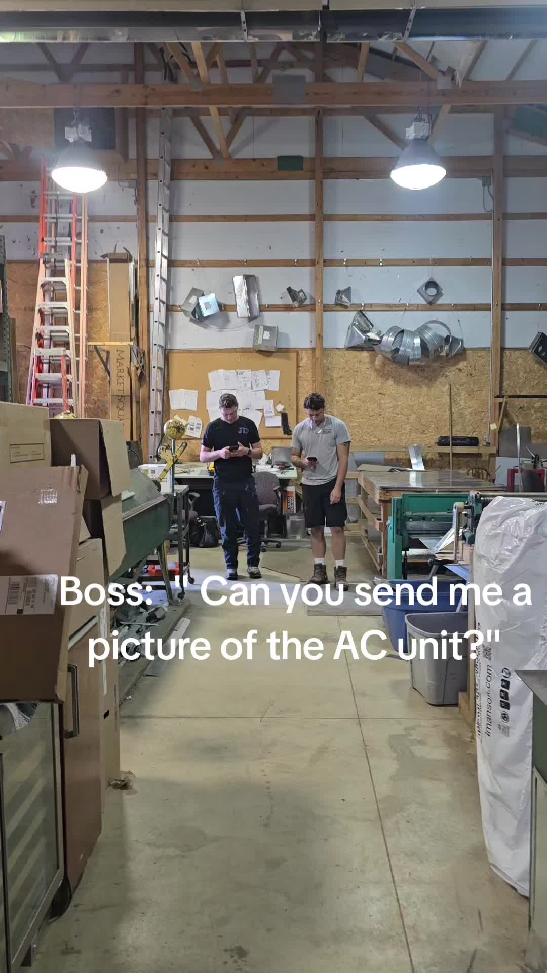 Still from the JD Indoor Comfort dynamic duo video