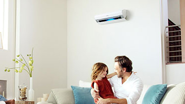 Ductless Heating System in Home