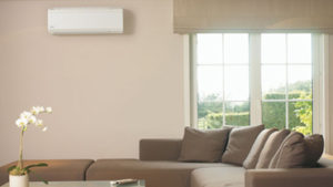 Ductless Split System in Home